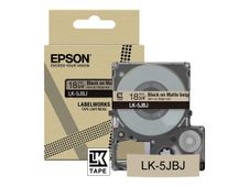 Epson LabelWorks LK-5JBJ - Negro sobre beige mate - rollo (1,8 cm x 8 m) 1 cinta(s) caja para colgar - cartucho de cinta - para LabelWorks LW-C410, LW-C610