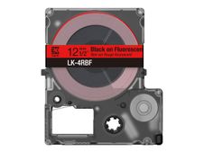 Epson LabelWorks LK-4RBF - Negro sobre rojo fluorescente - Rollo (1,2 cm x 5 m) 1 cinta(s) caja para colgar - cartucho de cinta