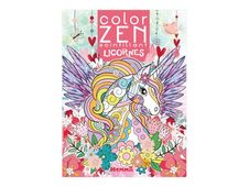 Color Zen scintillant - Licornes - livre à colorier