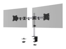 Durable Select - Support écran double jusqu'à 27" - argent métallisé