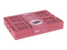 APLI Up North - Organizador de cajas - rosa coral (paquete de 2)