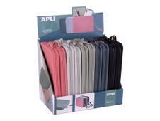 APLI Up North - Carrying case set - display, XL - silicona - negro, verde, beige, rosa coral, azul-gris