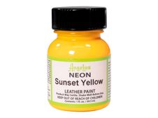 Angelus Neon - Peinture acrylique pour cuir - 29,5 ml - sunset yellow