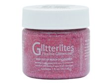 Angelus Glitterlites - Peinture acrylique à paillettes pour cuir - 29,5 ml - rouge rubis