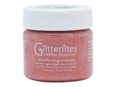 Angelus Glitterlites - Peinture acrylique à paillettes pour cuir - 29,5 ml - orange orange