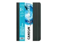 Canson Graduate Watercolor - Carnet de dessin aquarelle - 14 x 21 cm - 56 pages - 250 gr