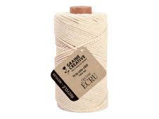 Graine Creative - Cordon de macramé - diamètre de 2 x 100 m - écru - coton recyclé