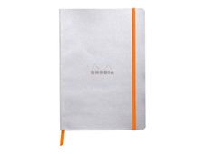 RHODIA Rhodiarama - Carnet souple A5 - 160 pages - ligné - argent
