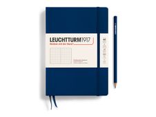 Leuchtturm1917 - Carnet de notes rigide A5 - pointillés - bleu marine