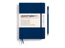 Leuchtturm1917 - Carnet de notes rigide A5 - ligné - bleu marine