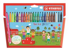 STABILO Trio A-Z - 24 Feutres - couleurs assorties