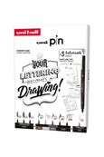 Uniball - Coffret de 8 feutres de précision pour le dessin - Edition lettering 