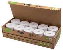 Exacompta - 10 Bobines thermiques - rouleaux caisses - 80 x 72 mm x 76 m - sans phénol et sans plastique