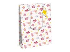 Clairefontaine Excellia - Sac cadeau - 26,5 x 14 x 33 cm - magie - rose