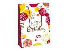 Clairefontaine Excellia - Sac cadeau - 26,5 x 14 x 33 cm - joyeux anniversaire - rose