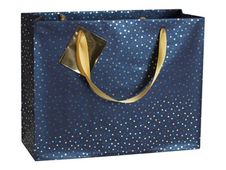 Clairefontaine Premium - Sac cadeau - 32 cm x 13 cm x 24,5 cm - bleu nuit