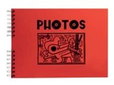 Exacompta Musicart - Album photo spiralé - 50 pages - 23 x 16 cm - rouge