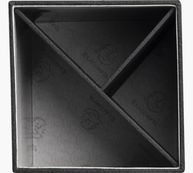 Exacompta OfficebyMe - Pot à crayons 3 compartiments - 10,7 x 9 x 9 cm - noir