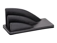 Quo Vadis Satiny - Trieur éventail 2 compartiments - 23,5 x 10 cm - noir