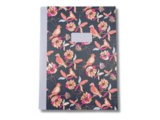 Blue Art Grenadine Heart - Carnet de notes ligné - 15 x 22 cm - 64 pages - rossignol bleu