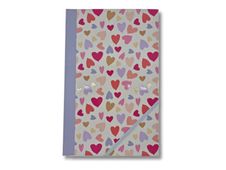 Blue Art Grenadine Heart - Carnet de notes ligné - 13 x 21 cm - 192 pages - jolis cœurs