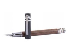 Oberthur Boston - Stylo plume - noyer