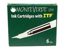 Monteverde - Boîte de 6 cartouches d'encre - vert