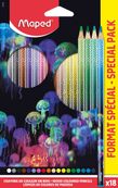 Maped Deepsea Paradise - 18 Crayons de couleur bois - pochette carton