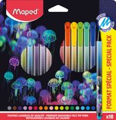 Maped Deepsea Paradise - 18 Feutres Premium - pointe 2,5mm - pochette carton