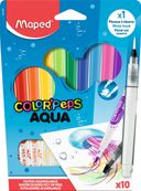 Maped Color'Peps - 10 Feutres aquarellables + 1 pinceau à réserve