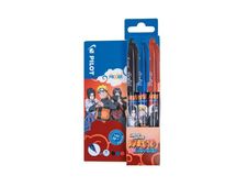  Pilot Frixion Ball Naruto - Pack de 3 Rollers effaçables - 0,7 mm - couleurs assorties
