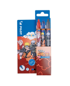  Pilot Frixion Ball Clicker Naruto - Pack de 3 Rollers effaçables - 0,7 mm - couleurs assorties
