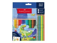 Faber-Castell Colour Grip - 24 crayons de couleur - t-rex