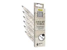 Online Save My World - Pack de 6 crayons HB - couleurs assorties