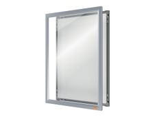 Nobo Impression Pro - Présentoir - montable sur mur - pour A4 - blanc, transparent