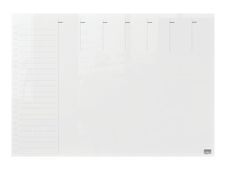 Nobo - Planning effaçable à sec - montable sur mur, bureau - 21 x 29,7 cm - acrylique - transparent