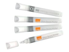 Nobo - marqueur - blanc (pack de 4)