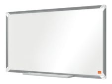 Nobo Premium Plus - Tableau blanc - montable sur mur - 71 x 40 cm - émail - magnétique - blanc