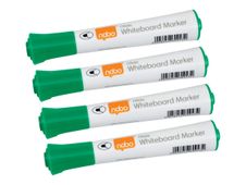 Nobo Glide - Pack de 10 marqueurs effaçables - pointe ogive 2 mm - vert