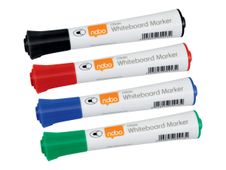 Nobo Glide - 10 Marqueurs - non permanent - couleurs assorties - 2 mm - épais