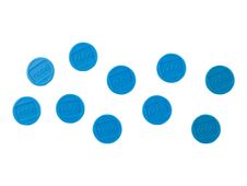 Nobo aimant - 1,3 cm de diamètre - bleu (pack de 10)