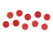 Nobo aimant - 3,2 cm de diamètre - rouge (pack de 10)
