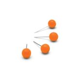 Nobo - épingles - 6 mm de diamétre - 13 mm de longueur - orange - pack de 100