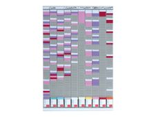 Nobo planning à cartes - 960 x 645 mm - 54 logements x 10 colonnes