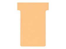 Nobo fiche en T - 4.85 x 8.5 cm - brun clair (pack de 100)