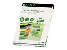 Leitz - 100 pochettes de plastification A5 (148 x 210 mm) - 80 microns