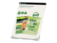 Leitz - 100 pochettes de plastification A3 (297 x 420 mm) - 80 microns - brillant
