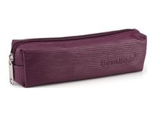 Bombata Wave - Trousse 1 compartiment - vinyle ondulé - lie-de-vin