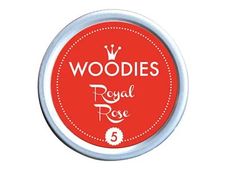 Woodies - Tampon encreur rond - Royal rose - 3,5 cm de diamètre