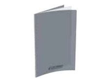 Conquérant Classique - Cahier polypro 24 x 32 cm - 48 pages - grands carreaux (Seyes) - gris